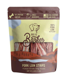 Beg and Barker Dog Strips Pork Loin 4Oz
