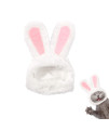 XIMISHOP Cute Costume Bunny Rabbit Hat with Ears for Cats & Small Dogs Party Costume Easter Pet Accessory Headwear