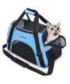 YLONG Cat Carrier Airline Approved Pet Carrier,Soft-Sided Pet Travel Carrier for Cats Dogs Puppy Comfort Portable Foldable Pet Bag,Airline Approved