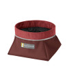 Ruffwear, Quencher Dog Bowl, Collapsible, Portable Food and Water Bowl, Fired Brick, Medium