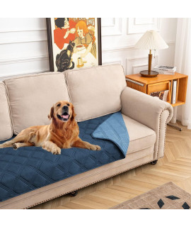 SUNNYTEX Waterproof & Reversible Dog Bed Cover Pet Blanket Sofa, Couch Cover Mattress Protector Furniture Protector for Dog, Pet, Cat(30*70,Blue/Light Blue