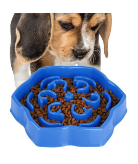 ROFTEK Slow Feeding Bowl,Slow Feeder Dog Bowls,Puzzle Feeder Bloat Stop to Slow Down Eating,Pet Slower Food Feeding Dishes for Medium Small Breed & Puppies