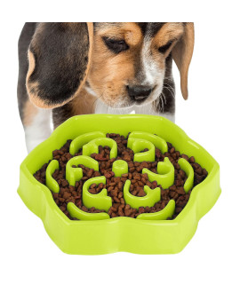ROFTEK Slow Feeding Bowl,Slow Feeder Dog Bowls,Puzzle Feeder Bloat Stop to Slow Down Eating,Pet Slower Food Feeding Dishes for Medium Small Breed & Puppies