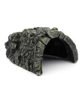 Svauoumu Hideaway Reptiles Shelter for Tortoise, cave Resin, Reptile, Used for Rock Decoration Fish Tank Dragon chameleon Small Turtle Small Lizard