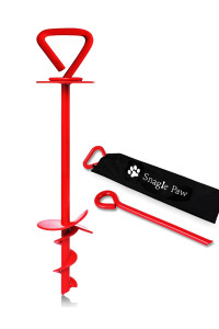 Dog Tie Out Stake, Dog Stake for Yard Heavy Duty, Dog Anchor Spike for Dog Tie Out Cable in Yard or Camping, Dog Stake Tie Out for Outside Sturdy No Pulling Out for Small, Medium or Large Dogs