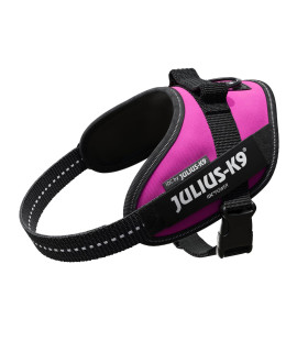 Julius-K9 IDC Powerharness for Dogs with Two Free Custom Patches, Dark Pink Size 2, XL/Size 2 (chest: 28-37.5 inches )