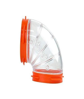 Ferplast Hamster Cage Play Tube Curve Tunnel, 3.2L x 3.2W x 2.4 Diameter - Inches