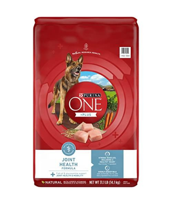Purina ONE Plus Joint Health Formula Natural with Added Vitamins, Minerals and Nutrients Dry Dog Food - 31.1 Lb. Bag