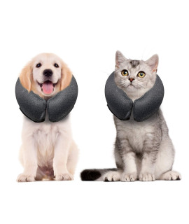 WONDAY Dog Cone for After Surgery, Pet Inflatable Collar Comfy Soft Dog Cone, Adjustable Protective Recovery Dog Donut Collar for Small Dogs to Stop Licking and Prevent from Biting & Scratching