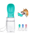 Yicostar Dog Water Bottle, Leak Proof Portable Dog Water Bottle for Walking Dog Water Dispenser with Drinking Feeder for Pets Outdoor, Travel, Hiking Food Grade Plastic(19oz, Ocean-Blue)