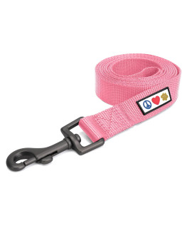 Pawtitas 6 FT Solid Color Leash for Puppy and Dog Leash Dog Training Leash 6 ft or 1.8 m Dog Leash Extra Extra Small Dog Leash can be Used for as a Cat Leash Millennial Pink Dog Leash