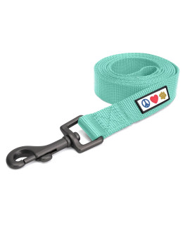 Pawtitas 6 FT Solid Color Leash for Puppy and Dog Leash Dog Training Leash 6 ft or 1.8 m Dog Leash Extra Extra Small Dog Leash can be Used for as a Cat Leash Teal Dog Leash