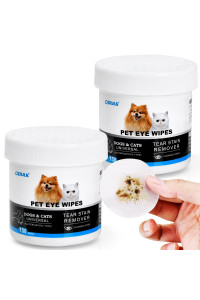 OPULA Dog Eye Wipes,Cat Dog Eye Cleaner,Pet Tear Stain Remover Wipes,300 Count Dog Eye Cleaning Wipes,Eye Cleaner Pads, Unscented Gentle Pet Tear Wipe