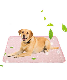 Jaaytct Cooling Mat for Dogs Cats Ice Silk Pet Self Cooling Pad Blanket for Pet Beds/Kennels/Couches/Car Seats/Floors