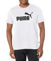 PUMA mens Essentials Tee T Shirt, White, Medium US