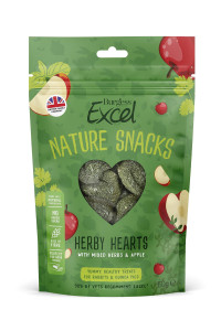 Burgess Excel Herby Hearts Treats for Rabbits and guinea Pigs