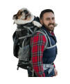 K9 Sport Sack | Kolossus Dog Carrier Backpack for Small and Medium Pets | Front Facing Adjustable Dog Backpack Carrier | Fully Ventilated | Veterinarian Approved (X-Large, Kolossus - Black)