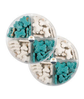 W?ERS Blue Endless Bones Dog Cookie Treats 2-Pack Dog Treats for Small Dogs and Large Dogs Frosted Dog Bone Biscuits Handmade and Hand-Decorated with Locally Sourced Ingredients