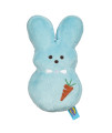 Peeps for Pets Bunny 6 Inch Blue Dress-Up Bunny Plush Dog Toy Carrot Dog Chew Toy for All Dogs Small Dog Toy Made from Soft Plush Fabric, multicolor