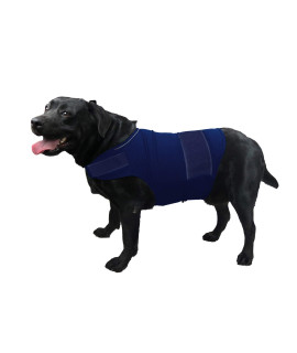 Thunder Jacket for Dogs Anxiety Dog Calming Vest Dog Thunder Jacket Dog Shirt fo Thunder Dog Anxiety Relief (XL,Navy)