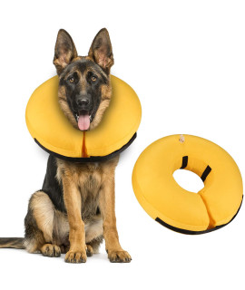 MUKSIRON Recovery Collar for Dogs,Dog Cone After Surgery - Soft Protective Inflatable Pet Recovery Collar and Does not obstruct Vision Dog Collar - Small 5-8