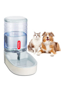 Automatic Pet Feeder Small&Medium Pets Automatic Food Feeder and Waterer Set 3.8L, Travel Supply Feeder and Water Dispenser for Dogs Cats Pets Animals (Gray Water Dispenser)