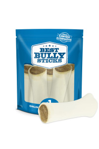 Best Bully Sticks 5 to 6 Inch Peanut Butter Stuffed Shin Bones - USA Baked & Packed Shin Bones for Dogs - Highly Digestible Fillings, Long Lasting and Refillable - 5 Pack