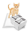 ValuePad Plus cat Litter Pads, 169x114 Inch, Lemon Scent, 50 count - Breeze compatible Refills - generic Refill for Tidy cat Breeze Litter System, Quick-Dry, Super Absorbent gel cat Pads