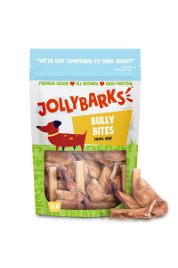 Jolly Barks Bully Bites Pizzle Sticks for Dogs Mini Bully Sticks for Dogs All Natural Single Ingredient Dog Treat (1lb Bag)