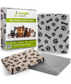 JUNGLE CREATIONS Washable Pee Pads for Dogs (3-Pack) Reusable Waterproof Potty Training Mats for Puppy Playpen, Whelping Box, Crate Liner for Small, Medium, Large, and XL Pets (30 x 36)