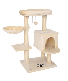 lionto Cat Scratching Post Height 93 cm Beige