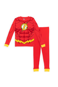 Dc comics Justice League The Flash Little Boys Long Sleeve Pajama Shirt & Pant Set 6