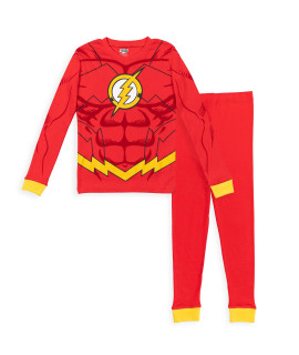 Dc comics Justice League The Flash Little Boys Long Sleeve Pajama Shirt & Pant Set 6