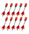Zing Zonic Whistling Arrow Refill Pack - Includes 10 Zonic Whistling Arrows, compatible HyperStrike Bow, Firetek Bow, Z-Tek Bow, Z-curve Bow and Z-Bow (Red)