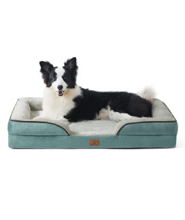 BEDSURE Orthopedic Dog Bed for Extra Large Dogs - XL Waterproof Dog Bed Medium Foam Sofa with Removable Washable cover Waterproof Lining and Nonskid Bottom couch Pet Bed Washed Blue