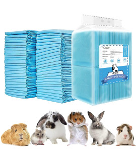 Rabbit Pee Pads, Disposable Super Absorbent Diaper, Pet Toilet/Potty Training Pads for Guinea Pigs, Hedgehog, Hamsters, Chinchillas, Cats, and Other Small Animals (3345CM-100 Counts)