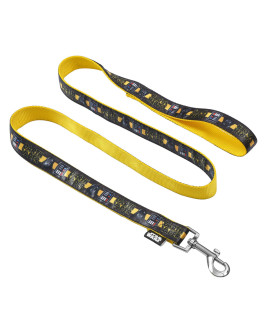 Star Wars for Pets Darth Vader 4 Foot Dog Leash 4 ft Dog Leash Easily Attaches to Any Dog Collar or Harness Darth Vader Yellow and Black Nylon Dog Leash 48 inches for All Dogs