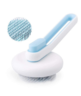 Marchul Cat Brush for Shedding and Grooming, Self Cleaning Slicker Brush for Short or Long Haired Cats/Dogs, Cat Brush With Release Button for Removes Loose Undercoat, Tangled Hair, Shed Fur