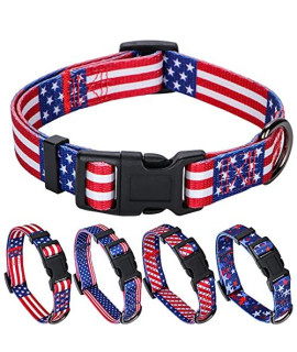 American Flag Dog collar Independence Day Fourth of July The great America Dog collars