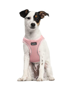 TwoEar Dog Vest Harness Reflective, No-Pull Pet Harness Easy Control with Breathable Mesh, Soft Dog Walking Chest Harness No-Choke for Outdoor Walking, Training for Large Dogs(XL, Pink)