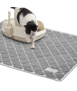Niubya Premium Cat Litter Mat, Litter Box Mat with Non-slip and Waterproof Backing, Litter Trapping Mat Soft on Kitty Paws and Easy to Clean, Cat Mat Traps Litter from Box