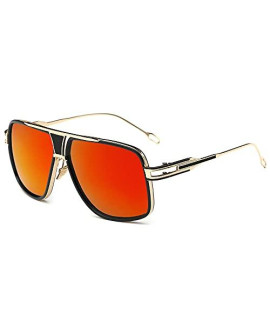 gobiger Aviator Sunglasses for Men 100% UV Protection goggle Alloy Frame with caseA