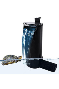 PULACO Aquarium Internal Filter 3 to 20 Gallons, for Turtle Tanks, Reptiles, Amphibians, Frog, Cichlids, Newt or Fish Tank