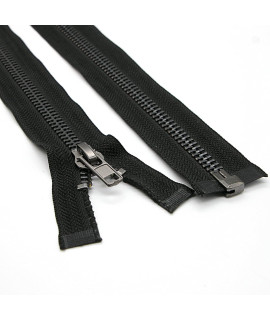 8 28 Inch Separating Jacket Zippers Heavy Duty Metal Zipper Black Nickel for DIY Sewing crafts Jacket coat,1PcPack,SHUNLI