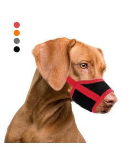 Demigreat Dog Muzzle Soft Mesh Breathable Muzzle Stop Dog Biting Barking and Chewing, Adjustable Dog Muzzle,Can be Used in Conjunction with Training for Small Medium Large Dogs