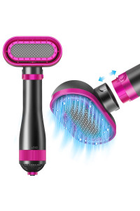 Upgraded Pet Hair Dryer Brush,2 in 1 Pet Grooming Dryer for Small/Medium Dog & Cat,2 Heat Settings & 3 Adjustable Blowing Dryer