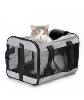 HITSLAM Pet carrier cat carrier Medium gray