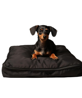 SELUGOVE Dog Bed Covers 44L ?32W ?4H Inch Washable Black Thickened Waterproof Oxford Fabric with Handles and Zipper Reusable Dog Bed Liner Cover for Medium to Large 85-95 Lbs Dog