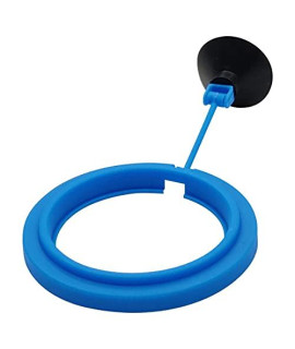 zhuohai Fish Feeding Ring Floating Food Feeder Circle with Suction Cup Easy to Install Aquarium (Round)