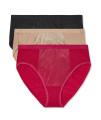 Warners womens Blissful Benefits Tummy Smoothing Hi-cut Panty Underwear, Vivacious Toasted Almond Black, Medium US